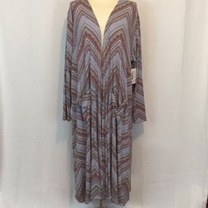 NWT XL Lularoe Sarah! Grey purple orange chevron